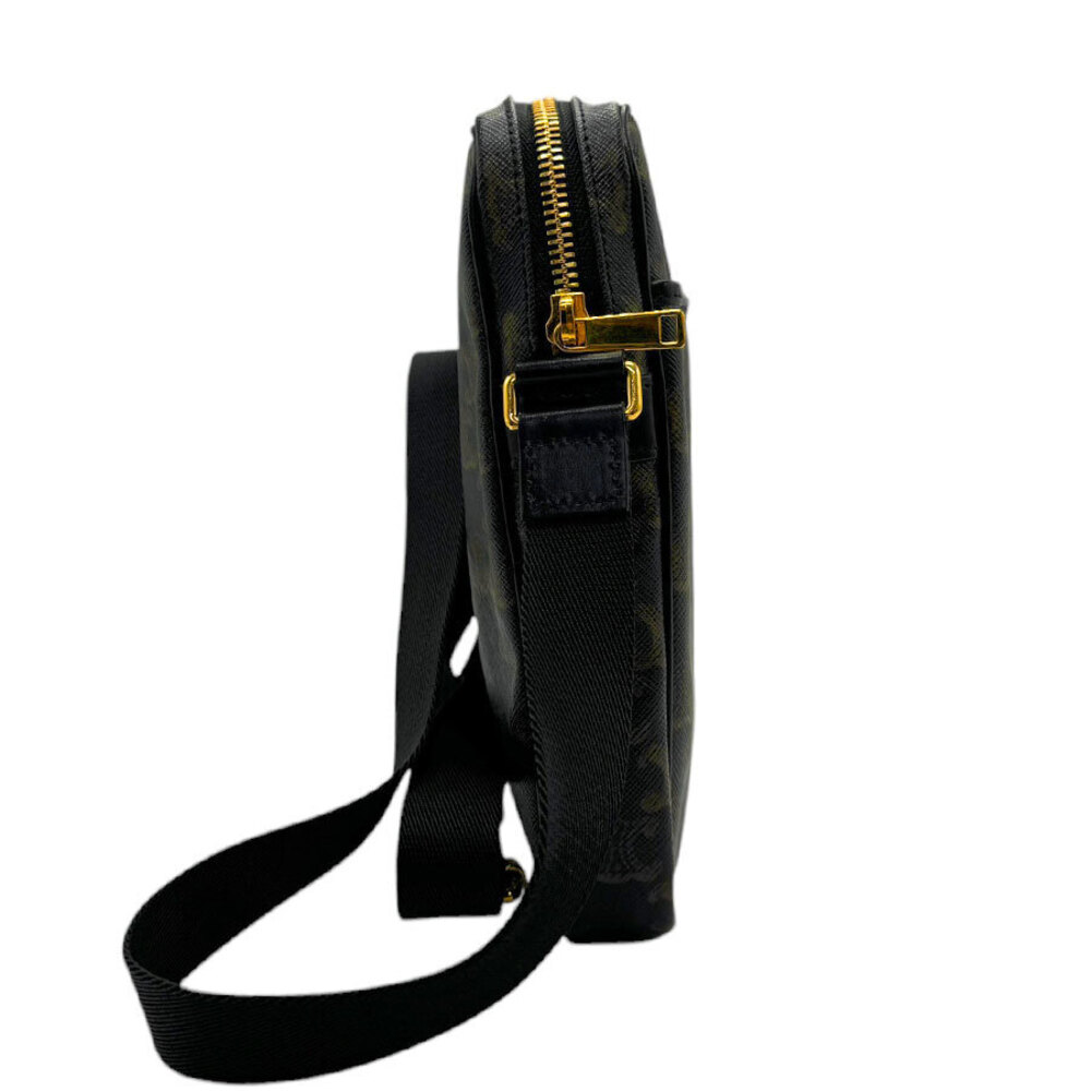 Celine Triomphe Vertical Messenger Shoulder Bag Brown Black Gold - Picture 2 of 4